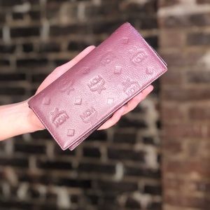 Vintage MCM Burgundy Leather Wallet